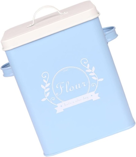 [BRSROBD6AQHWCHLF] PRETYZOOM Cereal Dispenser Bucket Iron Storage Box Bread Storage Box Multi-purpose Kitchen Organizer Easy-clean Rice Holder