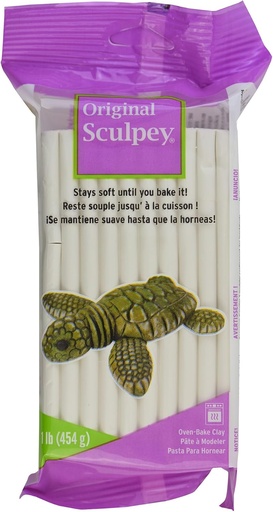 [BRSWI2Q3PN7RKFT2] Sculpey: Original Sculpey Clay: White - 1 lb - Polymer Oven Bake Clay, Non-Toxic, Sculpting, Bake-Sand-Drill-Paint, Art & Craft Supplies, Adults-Kids