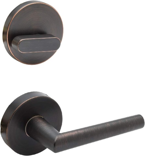 [BRSWKZIQDEPBCDTM] Copper Creek ML2890TB Modern Handleset Dummy Interior Assembly Door Lever