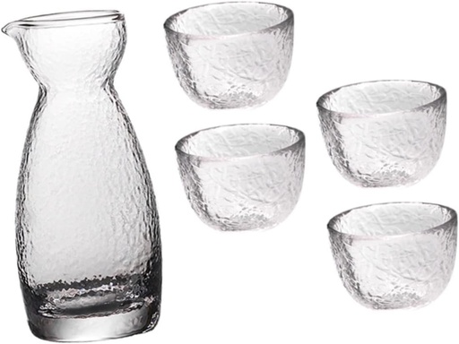 [BRSRABL2OQFGKHLU] Cabilock 1set Stemless Wine Glasses Set Sake Cup Pot Kit Cups Lids Multipurpose