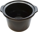 Replacement For Compatible With 4 Qt Black Round Stoneware fits Crock-Pot Slow Cooker, 129995-000-000