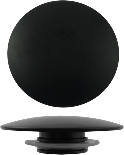 [BRSRAFIOBACGMGTL] Maxmoral Washbasin Waste Sink Plug Washbasin Waste Disposal Easy Eject Plug Sink Button Click Snap Plug 66mm Bathtub Sink Drain Cover Drainer Washbasin Bouncer for Kitchen Bathroom Sink Black