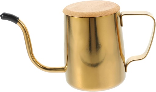 [BRSROAT2OIIWOG3U] Homoyoyo Stainless Steel Gooseneck Coffee Kettle Pouring Pot for Precision Brewing for Coffee Tea Hot Chocolate Shock Resistant Versatile Design for Home Office Use