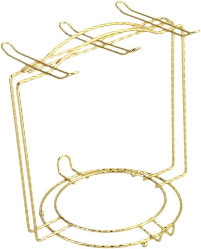 [BRSREZYTOEMBYYLP] Stainless Steel Cup Rack for 4 Cups and 6 Plates Kitchen Counter Organizer Space-Saving Design for Home and Office