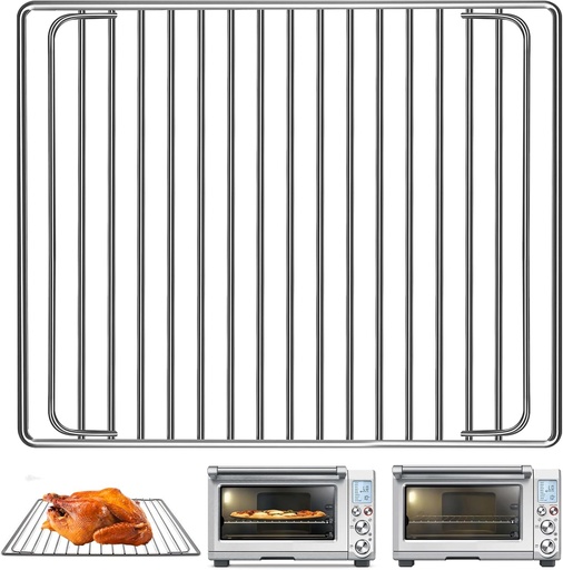 [BRSRAFT7OQHQ2A3G] Smart Oven Rack for Breville Air Fryer Countertop Oven BOV845BSS, 14''×11.6'' Stainless Steel Air Fryer Accessories Replacement Parts Roasting Steamer Grill Racks Baking Tray