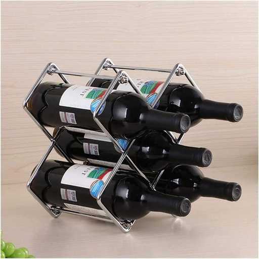 [BRSREZQYC4IAOD3G] s Metal Detachable Free Standing European Style Wrought Iron Wine Holder for Bar Cellar Basement Cabinet Pantry Kitchen 5 Bottles Display Stand