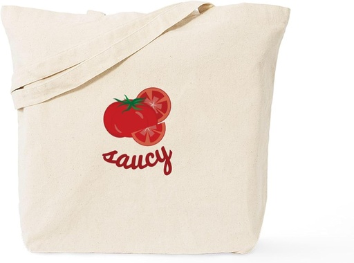 [BRSROCA5DN4BMG3Z] CafePress Saucy Tomatoes Tote Bag Reusable Natural Beige Canvas Shopping Bag