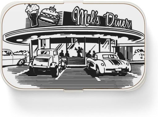 [BRSREFICCINWYDY3] Retro Diner Bento Box