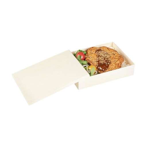 [BRSREHA3BECQAAA2] Restaurantware Wooden Lids for Bento Boxes 10 Pack Fits 6.4" x 4.7" Wooden Take Out Containers Sustainable Freezer-Safe Japanese Style Lunch Box Lids for Secure Take Out of Sushi, Lunch, Meal