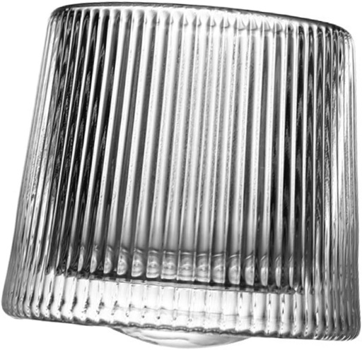 [BRSREZQYDEBB43I2] Mixed Drink Tumbler Whiskey Glass Rotating Cup for Parties Concave and Convex Texture