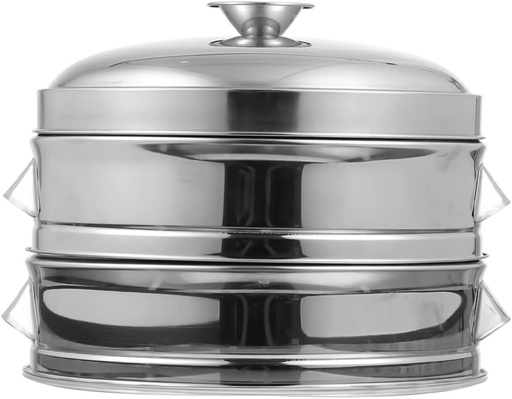 [BRSROYI7AQGQM3AV] Luxshiny 1set Food Steamer Basket with Lid Cooking Steamer Pot for Dumplings Design with Handles for Use for Healthy Meal Preparation