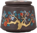 Tea Canister Canisters Sets for The Kitchen Purple Clay Bulk Tea Storage Jar Ceramic Sealed Jar Small Awakening Tea Jar Home Kitchen Seasoning Storage Jar Cookie Sugar J