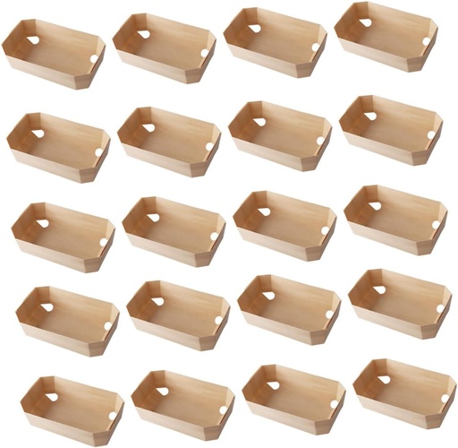 [BRSREFL6B4CB4ADH] PRETYZOOM 20pcs Natural Wood Bread Packing Boxes Airtight Bread Containers for Sushi Shop Restaurant