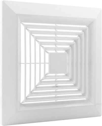 [BRSRAGQKOUPBEFD6] Bathroom Vent Cover,Bathroom Exhaust Fan Cover with Springs Replacement,Bathroom Ceiling Fan Grille Cover, for Square Ceiling or Wall-Mount Exhaust Fan(9inch)