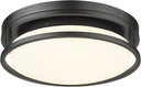 Darkaway LED Flush Mount Ceiling Light, 12inch Modern Dimmable Ceiling Lamp 3000K-6500K Dimmable Black Ceiling Light Fixture for Bedroom Kitchen Hallway Entryway