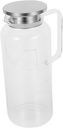 Mobestech Glass Pitcher Lid Capacity Beverage Kettle for Juice Tea and Iced Drinks Glass Water Container