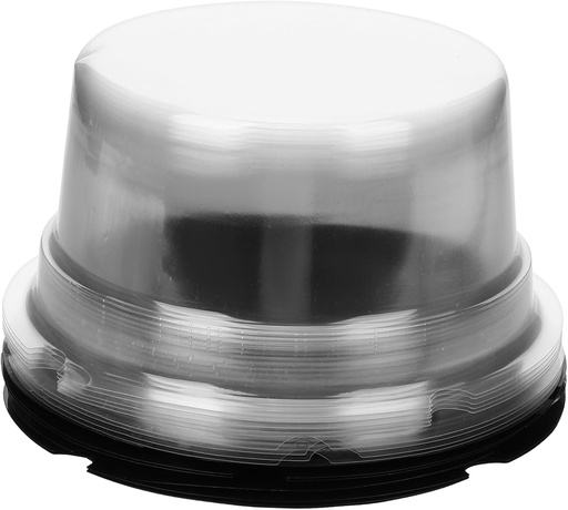 [BRSREHYFAAMAKH3O] 50Pcs Clear Cake Carrier Boxes with Lids Plastic Cake Containers for Cupcakes Pastries Muffins Transparent Food Packaging for Parties and Home Use