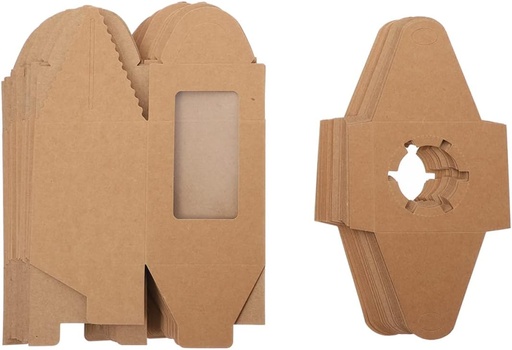 [BRSREFTRDEMB6HI3] 1 Set Elegant Cake and Dessert Packing Boxes with Window for Cupcakes Muffins and Treats for Weddings Birthdays and Holidays