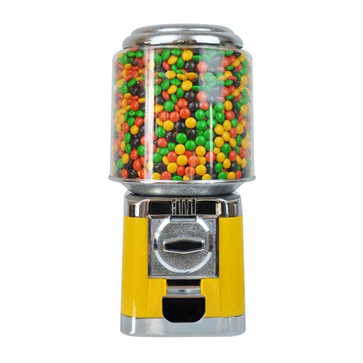 [BRSW2C3YC4BGM3TZ] Vending Candy Machine, Automatic Supply Candy Vending Machine for Small Candy Automatic Candy Dispenser, Household and Commercial (Yellow)