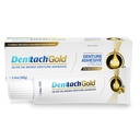 Denttach Gold Denture Adhesive, Petroleum Free Olive Oil Based Premium Denture Adhesive Cream for Full and Partial Dentures, All Day Secure Hold Denture Glue, Zinc Free, 2.4 Ounce
