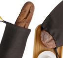 Amazhiyu Pure Linen Reusable Drawstring Bread Bags Set of 2, Sourdough Baguette Breads Storage