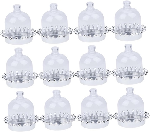 [BRSROGT6PMHAE3YU] Plastic Cake Carrier Covers 10 Sets for Cakes Cupcakes Salad Bowl Chip Dip Portable Party Server Perfect for Home Wedding and Birthday