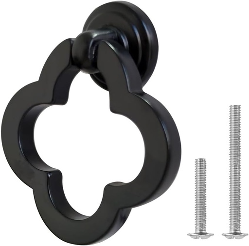 [BRSREYY2C4CBSEQV] Matte Black Cabinet Knobs, 8 Pack Zinc Alloy Cupboard Knobs Dresser Drawer Knobs with Screws, Pulls for Kitchen, Dressers and Closets