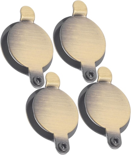 [BRSREYL7CQCQOYDD] Tofficu 4pcs Copper Door Viewer Privacy Cover Plate Peephole Cover for Enhanced Security Easy Installation Stylish Design Compatible Various Door Styles