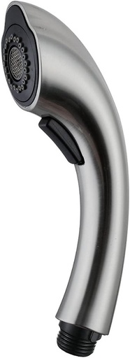 [BRSWGZQOCMPB4F37] Bathroom Kitchen Sink Pull Down Faucet Pull-Out Spray Head Tap Sprayer Nozzle Replacement Part, G1/2 Thread Brushed Nickel