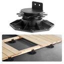 VEVOR Deck Blocks 12 PCS, 2000lbs / 907.18kg Load Capacity Deck Support Plastic Pedestal Paver, Raising 1.18-2.36 inch / 30-60 mm, Height Adjustable Shed Foundation Base for Wood Concrete Metal