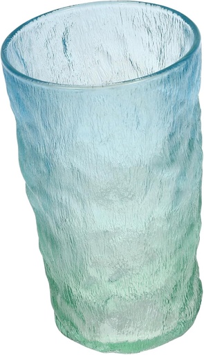 [BRSREYD6C57WECAY] KESYOO 1pc Gradient Glass Beverage Cup Elegant Iceberg Pattern Drinking Glass for Tea Milk Juice Stylish and Practical Kitchen Glassware