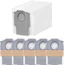 roborock 6 Packs Disposable Dust Bags for QRevo series S8MaxVUltra, S8MaxUltra, QrevoMaxV, QrevoPro, Qrevo Curv CurvX, QrevoCurvS5X,QrevoEdge,Saros10series,Qrevo Slim, QrevoEdgeS5A,QV 35A Robot Vacuum