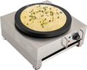 2200W Commercial Electric Crepe Maker Pancake Machine, 16-Inch Pancake Grand Oven Plate, 201 Stainless Steel Crepe Maker Non-Stick Electric Pan, 122-572℉Adjustable for Kitchen,Snack Stand,Dessert Shop