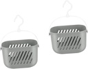 2pcs Plastic Storage Organizer Kitchen Hanging Basket Basket Wall Mount Bins for Organization