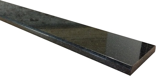 [BRSWGFQHBMDQ233B] Tenedos Absolute Black Granite Threshold Tile (Marble Saddle) Polished, Maintenance Free, Stain Resistant - (6" x 24")