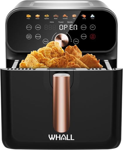 [BRSROCQRBB6AM3DF] WHALL Air Fryer,BS 6.2QT Air Fryer Oven