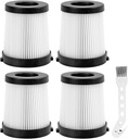 FSV001 Replacement Filter Compatiable with Fabuletta FSV001, FSV101, Girnoor G160 and G165 Afoddon A38 Cordless Stick Vacuum Cleaners Series 4 Pack