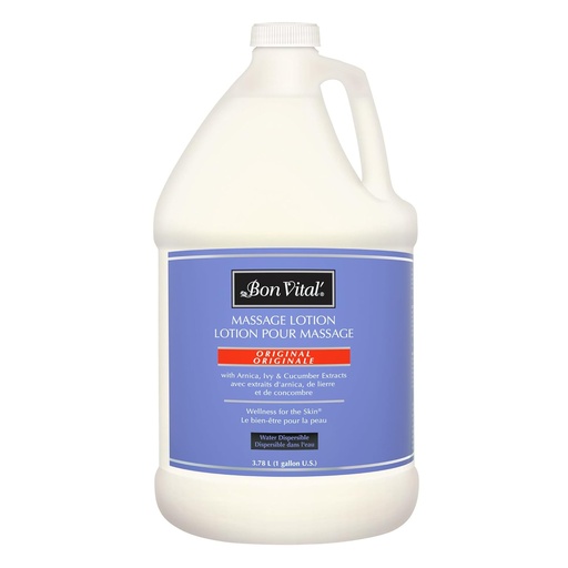 [BRSWIZYOB4DBKH3C] Bon Vital' Original Massage Lotion for a Versatile Massage Foundation to Relax Sore Muscles & Repair Dry Skin, Lightweight, Non-Greasy Formula to Moisturize and Repair Dry Skin, 1 Gal, Label may Vary