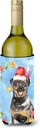 Caroline's Treasures CK2488LITERK Christmas Lights Rottweiler Wine Bottle Hugger Bottle Cooler Sleeve Hugger Machine Washable Collapsible Insulator Beverage Insulated Holder