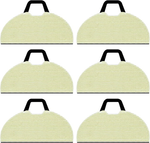 [BRSROAA7CEGQOYLO] 6 Pack Vacmop Replacement Pads Compatible with Shark RV2610WA AV2610WA AV2620WA AV2630WA RV2410WD Matrix Plus AI Ultra 2-in-1 Robot Vacuum,Reusable Mop Vac Pads Refills,Washable Microfiber Soft Pads
