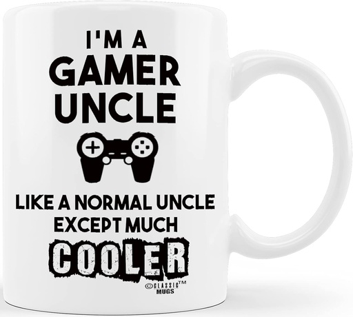 [BRSWGBABOYCGMCL6] Father's Day Gift I'm A Gamer Like Normal Tio Except Much Cooler Funny Uncle Mug from Niece Nephew Novelty Gag Present for Christmas Birthday Coffee Tea Cup