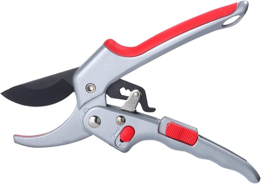 [BRSROYIEPMGRA3A6] garden shears, Labor saving pruners, premium Germany pruners, Work 3 times easier, professional ratchet pruning shears, cutting rose, flower, hedge, stem, tree, Arthritis weak hand snips