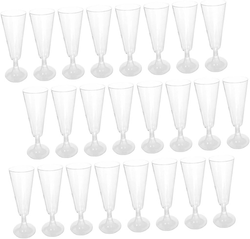 [BRSREEIFOV7R42TU] Amosfun 40Pcs Cocktail Goblets Unbreakable Stemmed Wine Flutes for Parties Weddings and Celebrations Lightweight and Shatterproof Drinking Cups