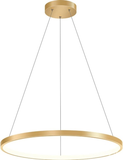 [BRSRMBAEBN5QAFAY] Minimalism Round Gold Pendant Light 40cm Large 26W 6000K Hanging Light The Hanging Wire is 100cm Adjustable Chandelier Suitable for Office Commercial Lighting