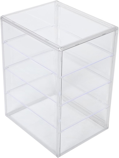 [BRSREYI6CQAWECDH] Magnetic Door Pastry Display Case Bread Box for Kitchen Countertop Easy to Clean Organize Baked Goods Storage Stand