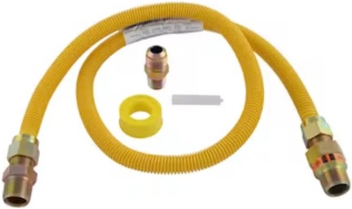 [BRSROAQ6OEBWEC34] Eastman 48-in 3/4-in Mip Inlet x 3/4-in Mip Outlet Stainless Steel Gas Appliance Installation Kit