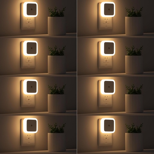 [BRSRAZAOBFYGM2Y7] Sujeet Night Light, Night Lights Plug into Wall 8-Pack, Nightlight Plug in Night Light, Dusk to Dawn Night Lamp Led (Warm White)