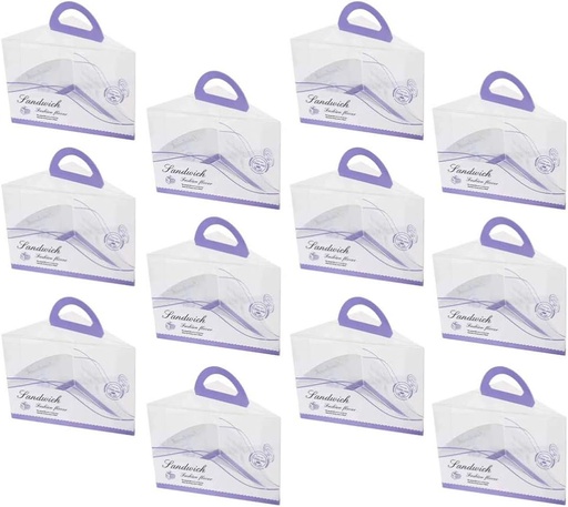 [BRSW2YYLOIIR4CD3] Hemoton 12pcs Cake Holder Cake Storage Box Transparent Design Locking Carrier for Shower Birthday Party Reusable Easy to Clean
