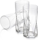 LIBBEY Rhombus Drinking Glasses Collection 4-piece Set (High Ball Cooler)