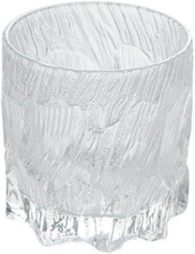 [BRSRACYBCIORA3DU] 250Ml/8.5oz tree-patterned transparent glass cup, household high-temperature resistant fruit juice beverage cup - short version